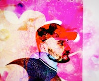 a man is smoking a cigarette