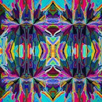 a colorful psychedelic abstract design