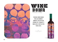 a bottle of wine and a bottle of wine in a magazine