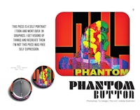 a phantom button with the word phantom on it